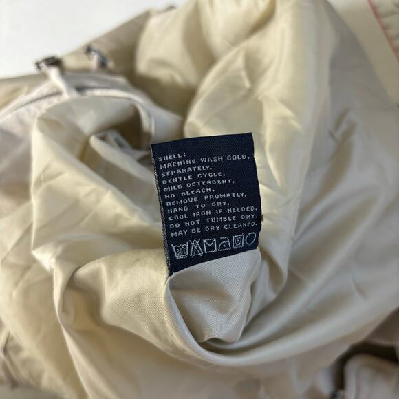 London Fog Women's Beige Mid-Length Jacket Size Small Drawstring Casual Neutral - Picture 11 of 13